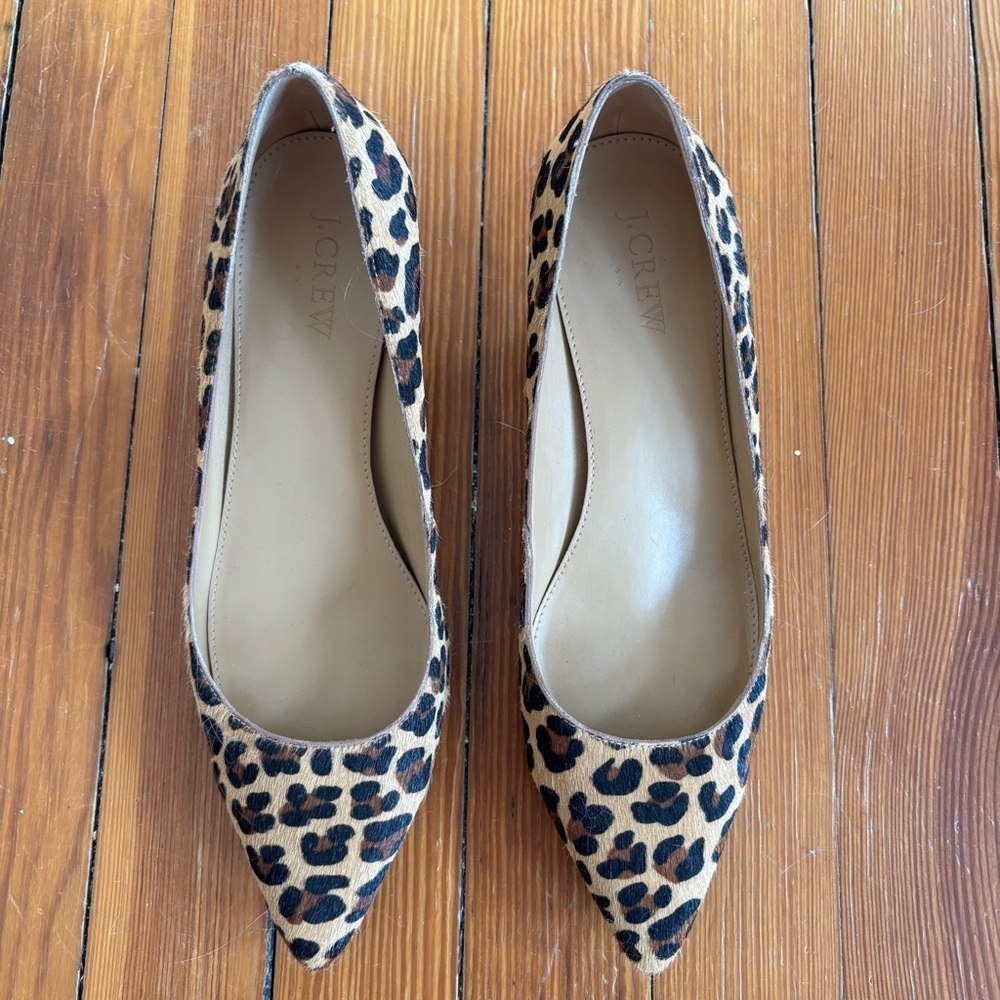 J. Crew Leopard Print Women's Pointed Heels Size 8